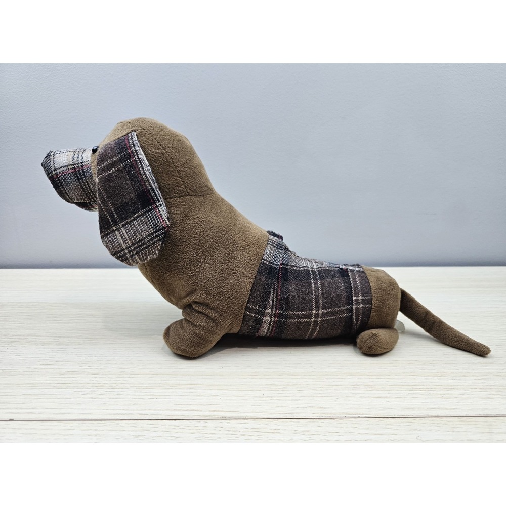 Pier 1 Doorstop Brown Faux Leather Dog 12" Weighted Vintage Door Stop - Picture 4 of 6